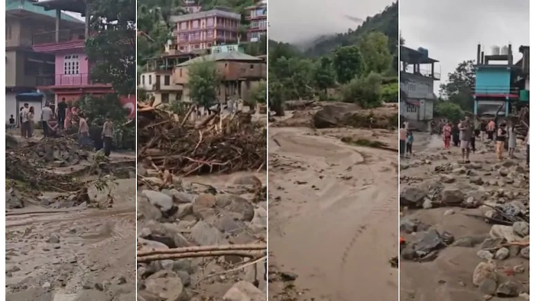 गाड़ियां बह गईं, घरों को नुकसान, सड़कें भी क्षतिग्रस्त…हिमाचल के मंडी में बादल फटने से हाहाकार