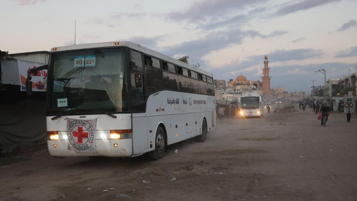 Israel Hamas ceasefire hostages released to Red Cross