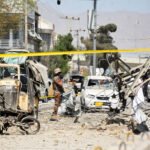 Islamabad court explosion scene showing smoke