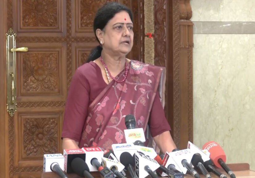 AIADMK leader V.K. Sasikala hinted at a major political announcement