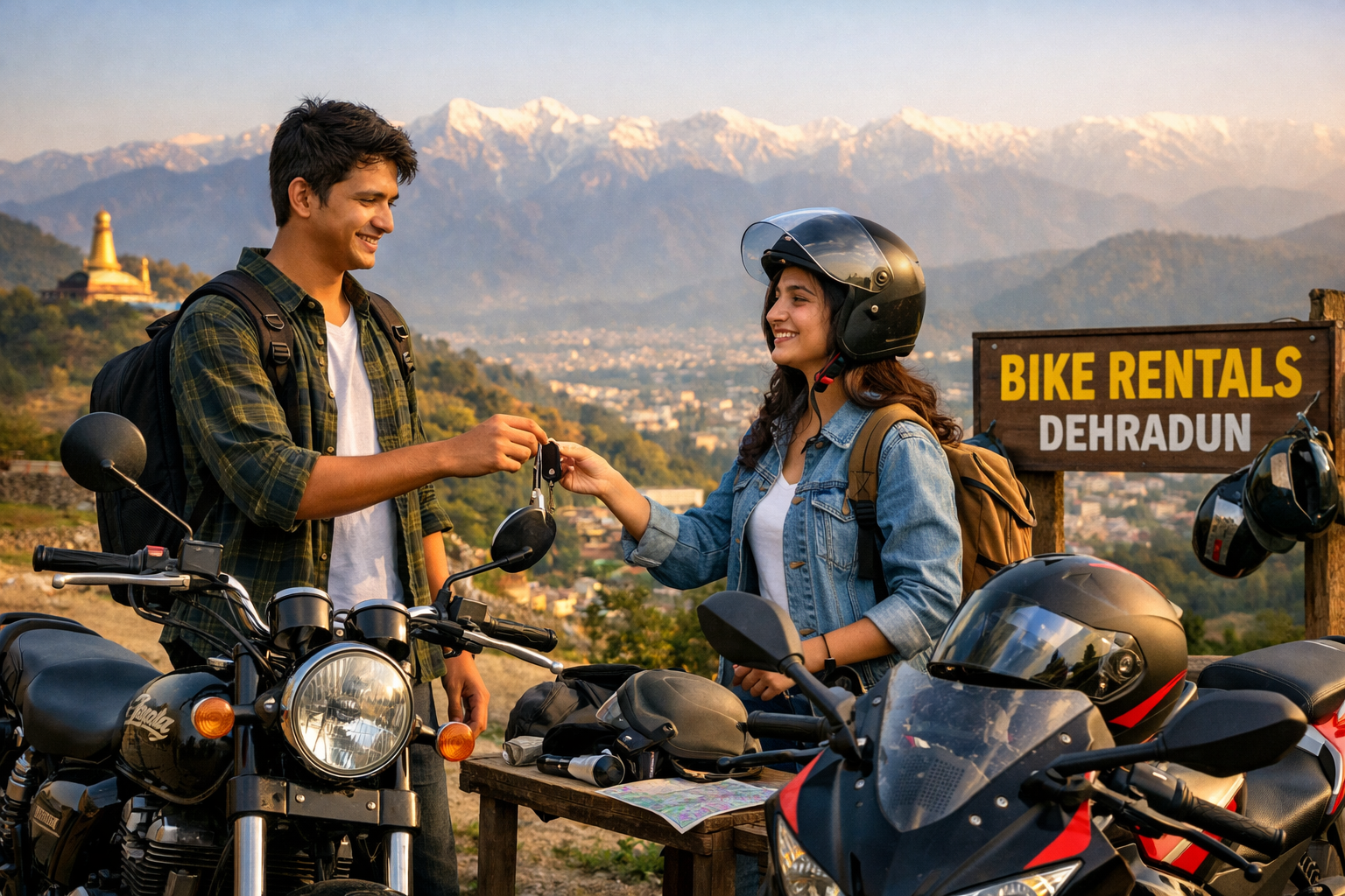 bike on rent in dehradun