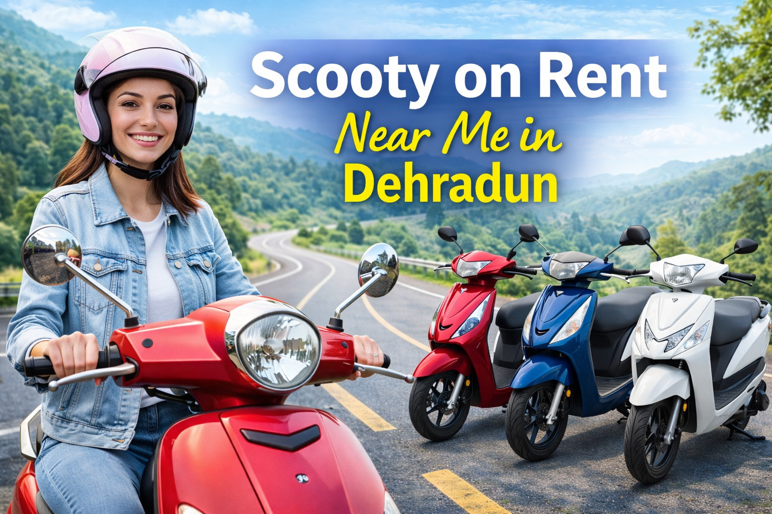 Scooty on Rent Near Me in Dehradun