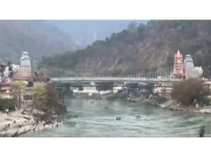 Bajrang Setu over the Ganga River in Rishikesh