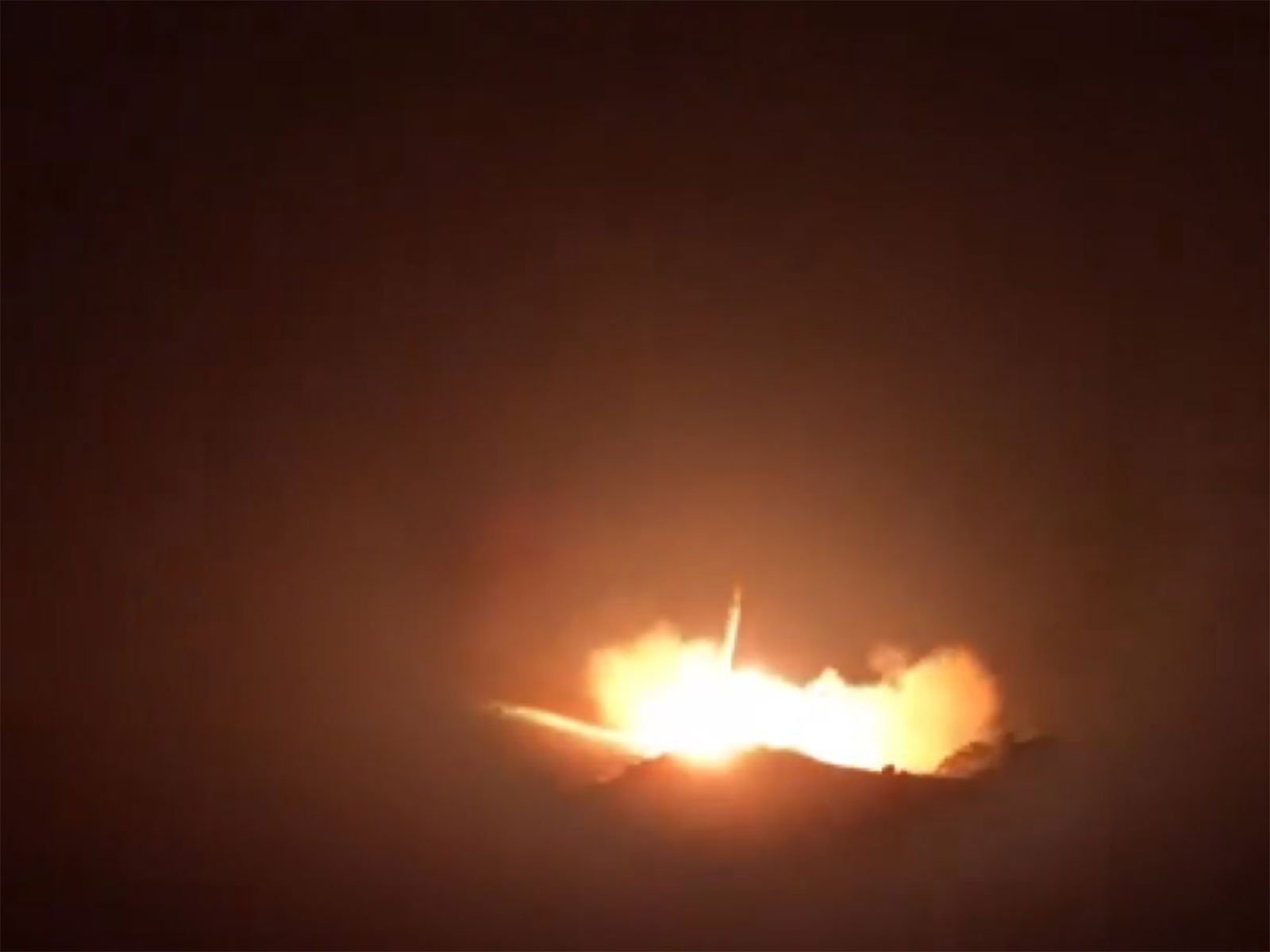 IRGC missile strike being executed