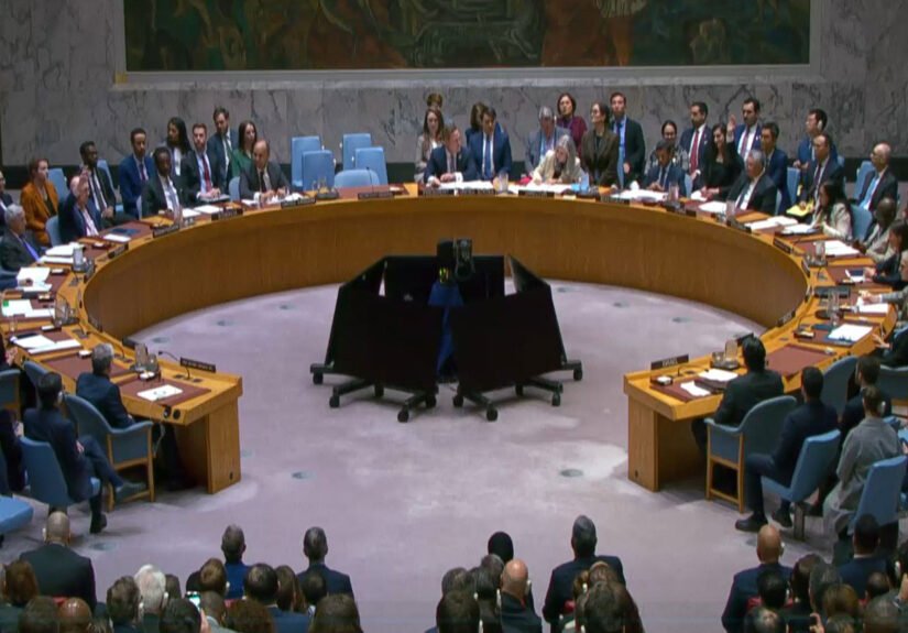 UNSC meeting in progress