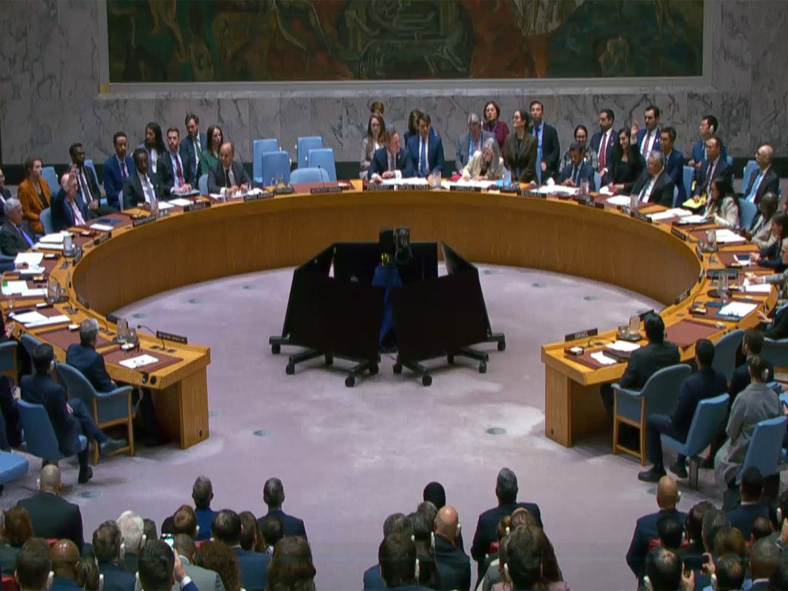 UNSC meeting in progress