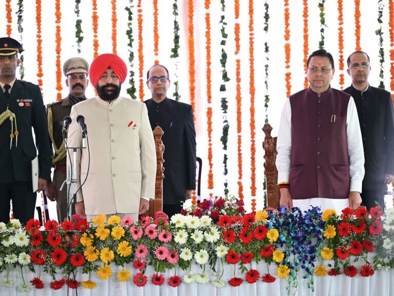 Uttarakhand CM Pushkar Singh Dhami and Governor Gurmit Singh
