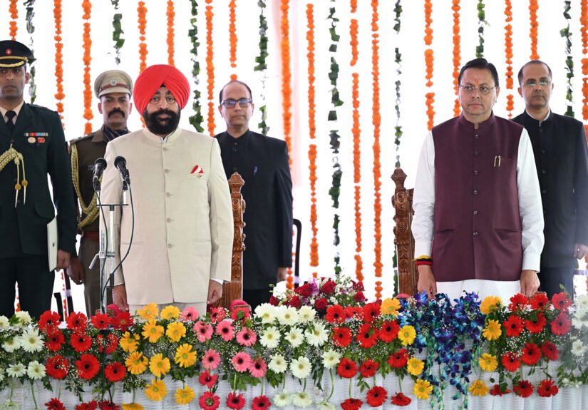 Uttarakhand CM Pushkar Singh Dhami and Governor Gurmit Singh