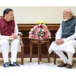 Uttarakhand Chief Minister Pushkar Singh Dhami paid a courtesy visit to Prime Minister Narendra Modi in New Delhi