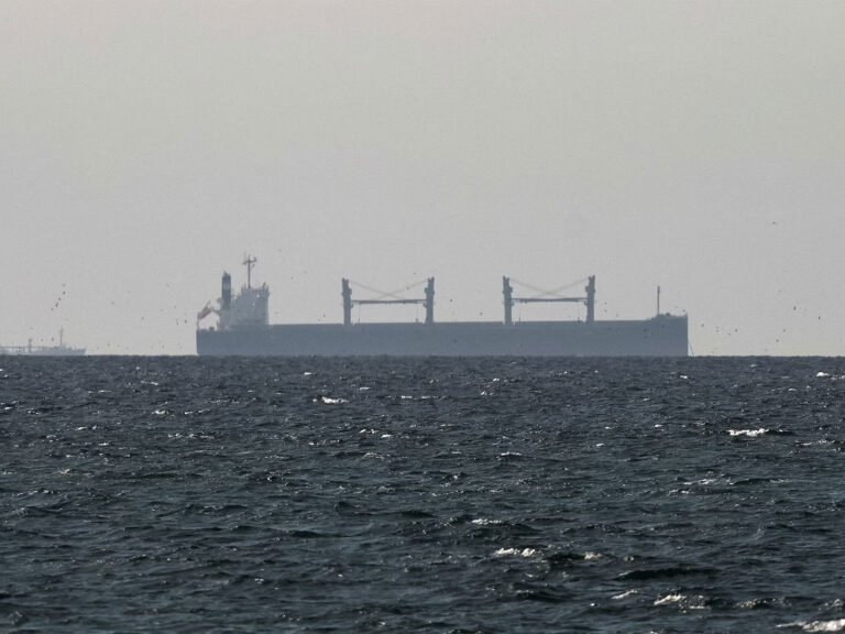 tanker sails in the Gulf near the Strait of Hormuz