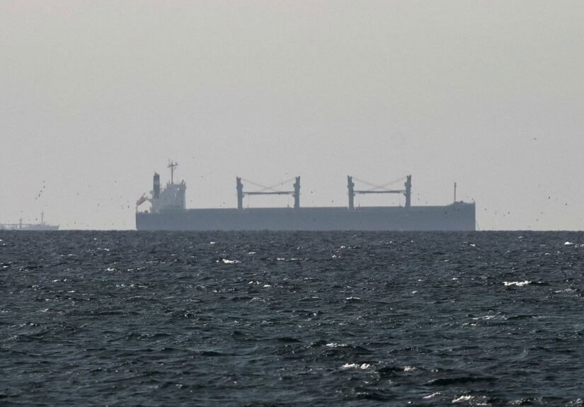 tanker sails in the Gulf near the Strait of Hormuz