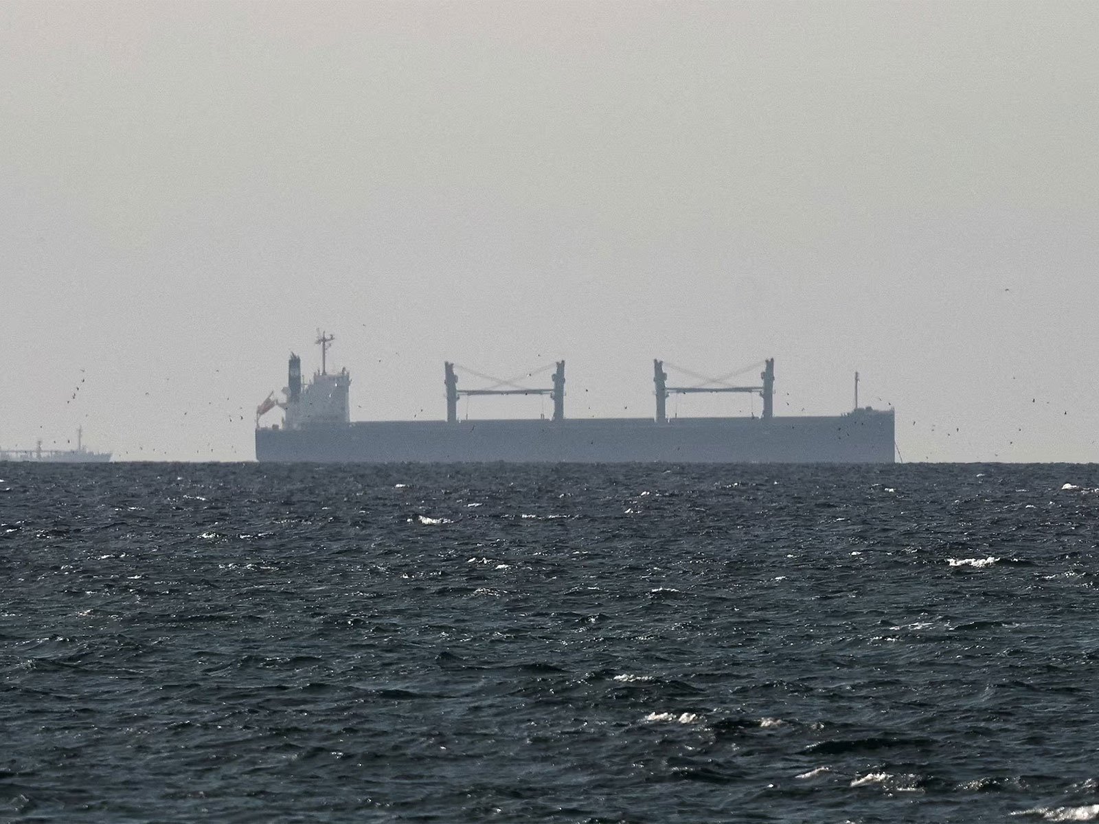 tanker sails in the Gulf near the Strait of Hormuz