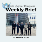 the World Uyghur Congress weekly brief highlighting recent advocacy efforts and international engagement on Uyghur rights issues