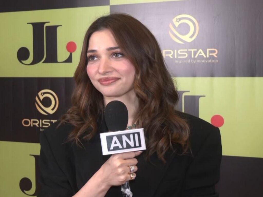 Tamannaah Bhatia speaking at Oristar launch event in New Delhi about female actors and film industry opportunities