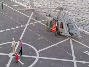 Artemis II crew being extracted from spacecraft