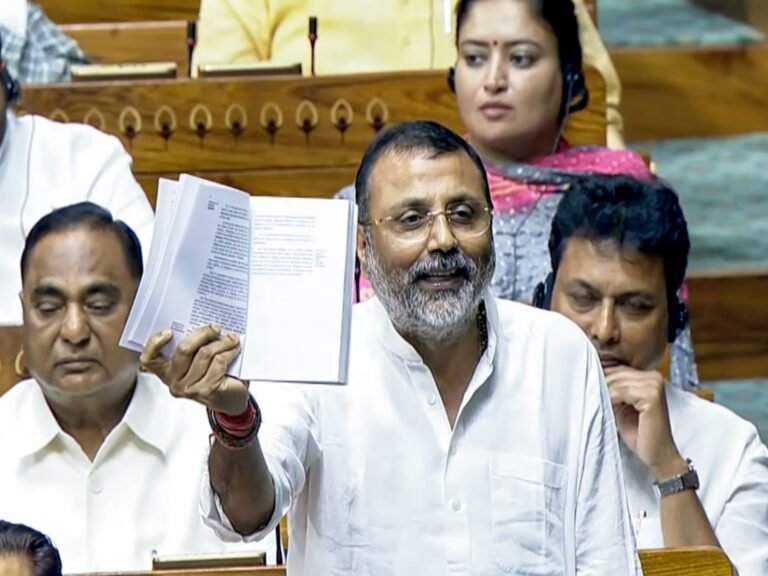 ishikant Dubey, a senior leader of the Bharatiya Janata Party