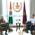 CDS Army Chief of Defence Staff General Anil Chauhan with General Kevin B Schneider, Commander, Pacific Air Force and Air Component Commander, US Indo-Pacific Command