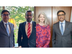 Foreign Secretary Misri with FBI Director Kash Patel, Under Sec Allison Hooker