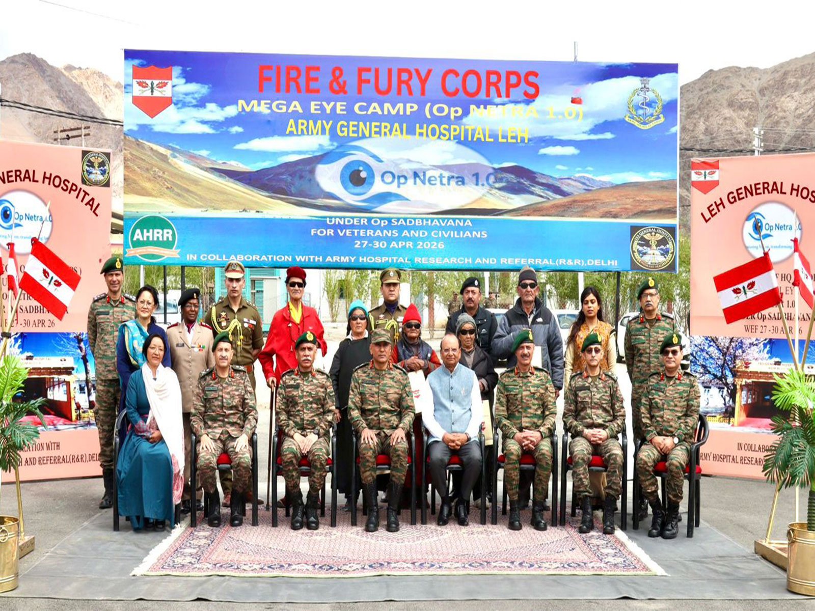Indian Army concludes Advanced Surgical Eye Camp in Leh Op Netra 1.0 in Leh