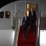 Iran's Foreign Minister Abbas Araghchi arrives at Nur Khan air base in Rawalpindi