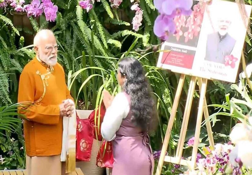 PM Modi Sikkim Visit Orchidarium