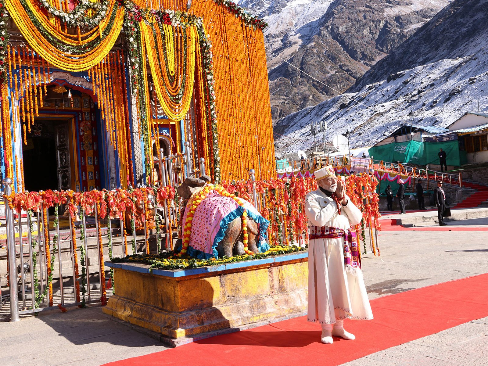 PM Narendra Modi at the Kedarnath Temple