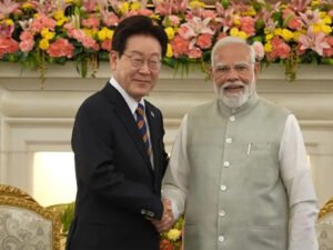 Prime Minister Narendra Modi with South Korean President Lee Jae-myung