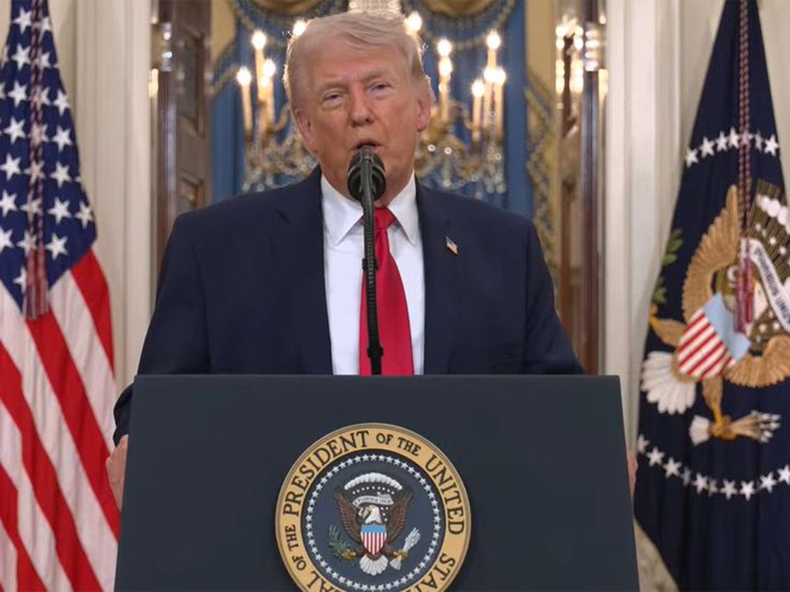 U.S. President Donald Trump issued a strong warning to Iran