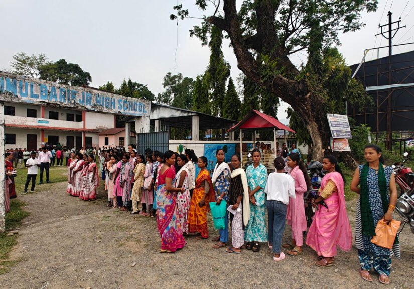 Visual from polling booth in West Bengal