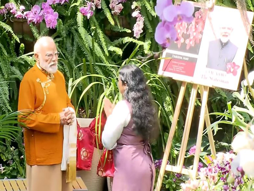 PM Modi Sikkim Orchidarium Visit