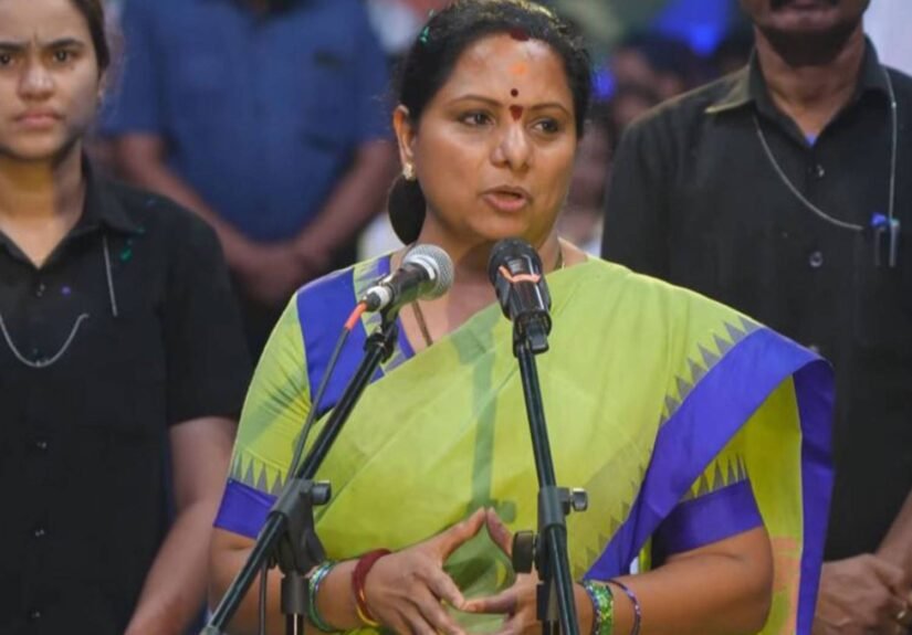 K Kavitha launches Telangana Rashtra Sena at Hyderabad event