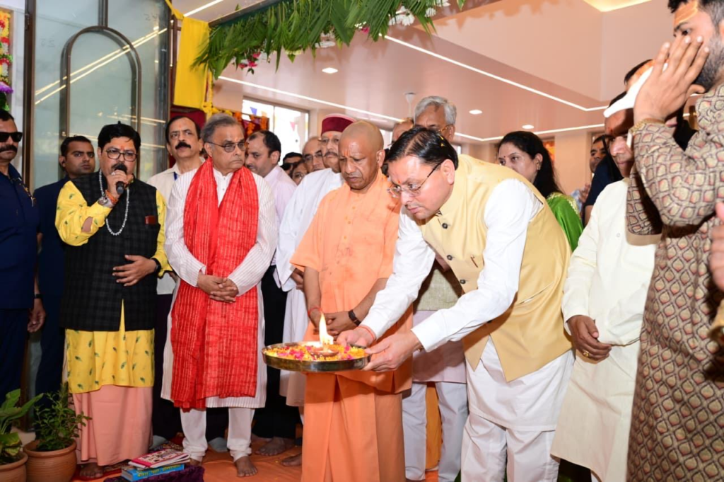 Yogi Adityanath Visits Ancestral Village in Uttarakhand, Joins CM Dhami for Development Projects