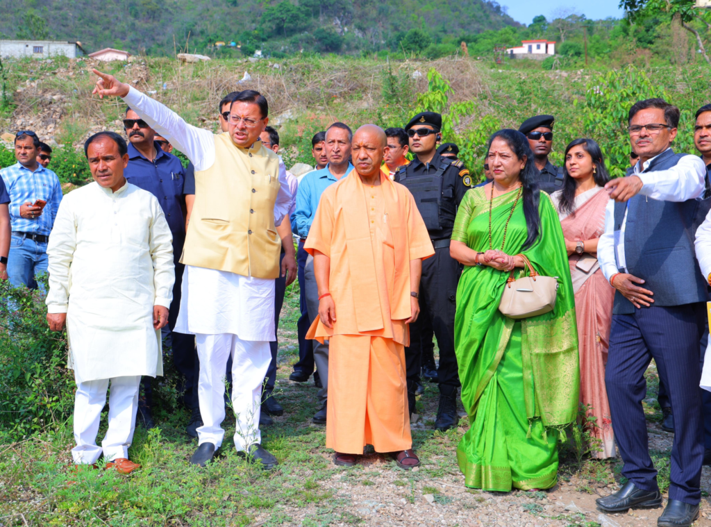 Yogi Adityanath Visits Ancestral Village in Uttarakhand, Joins CM Dhami for Development Projects