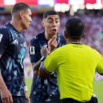 Miguel Almiron Red Card