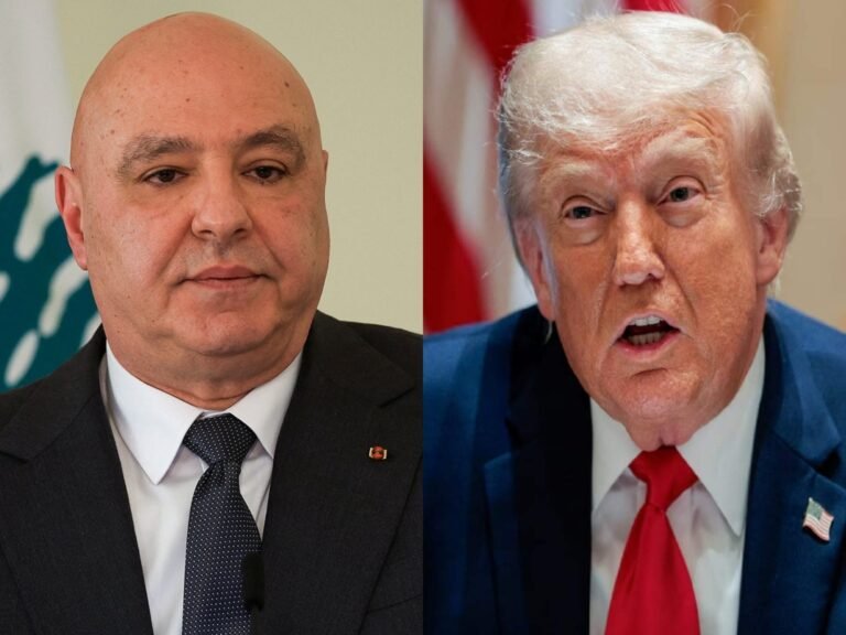 Lebanon President Aoun Trump Meeting