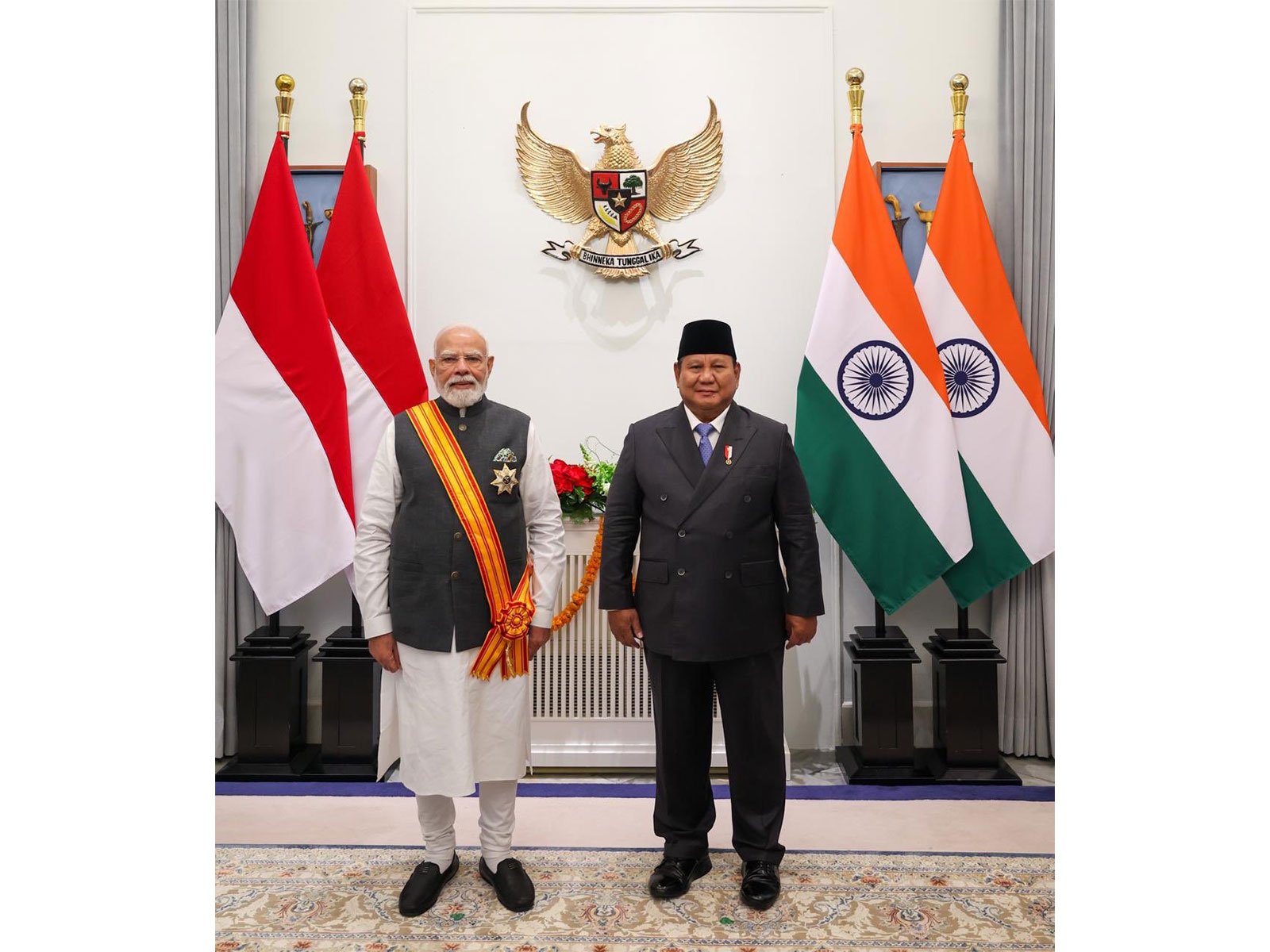 Modi Indonesia Medal: PM Receives Indonesia's Highest Honour for Strengthening Bilateral Ties Modi Indonesia Medal